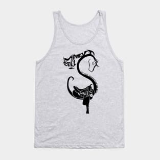 Minney Model Logo Black & White Tank Top